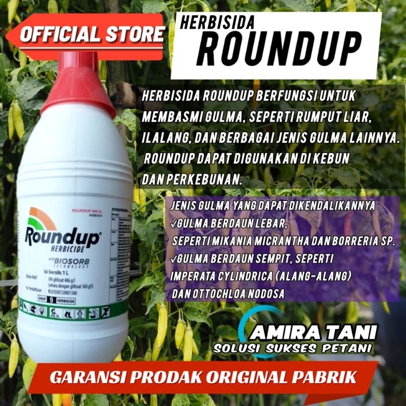 Herbisida sistemik ROUNDUP 1LITER