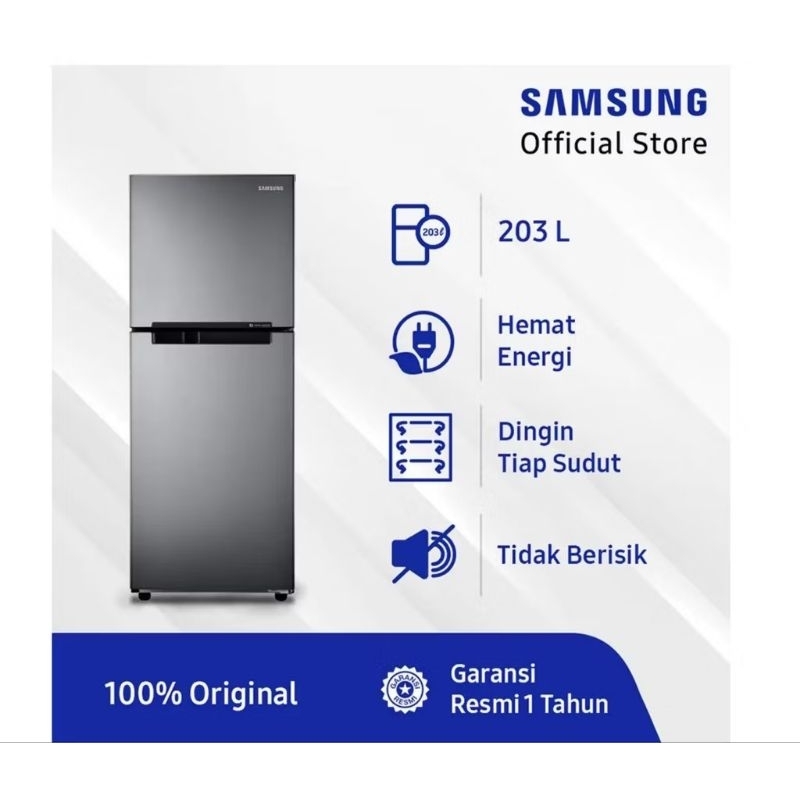 Kulkas Samsung 2 Pintu RT19M300BGS 216 Liter Inverter