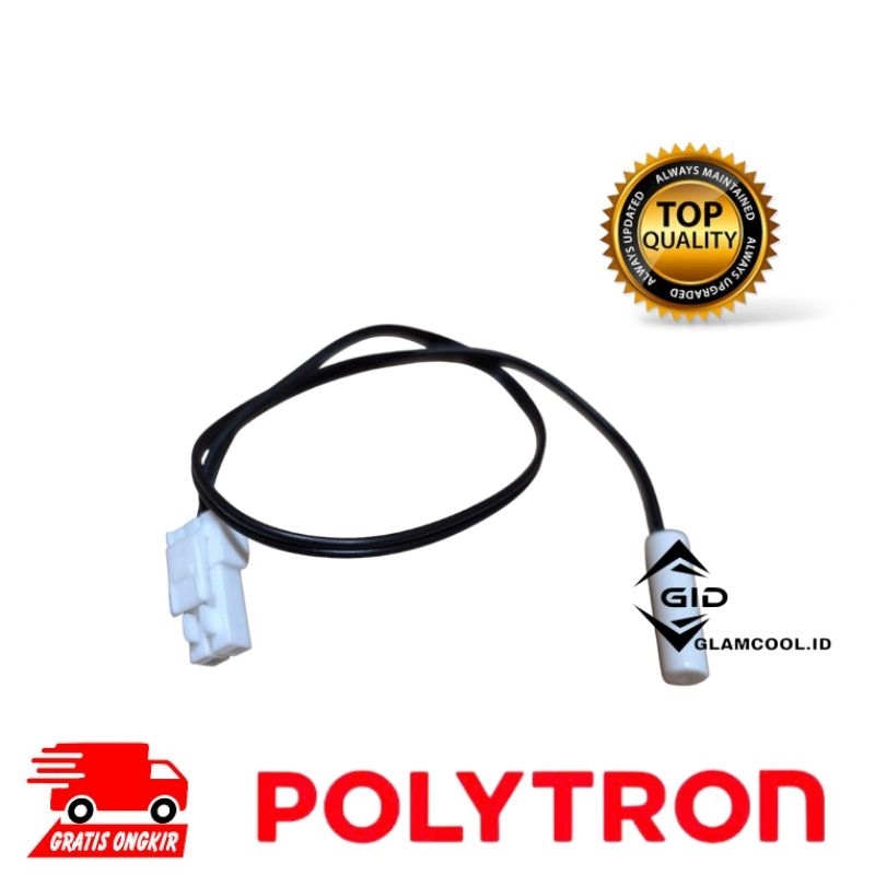 THERMISTOR SENSOR SUHU FUSE KULKAS POLYTRON HITAM