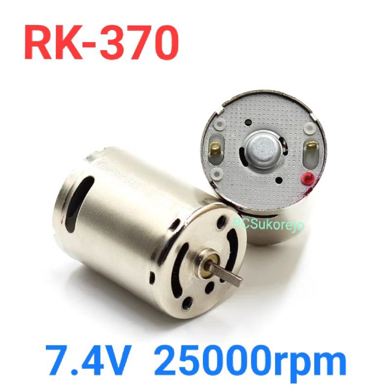 Motor Dinamo RC 370 RK-370 WPL MN RGT 7.4V 25000rpm