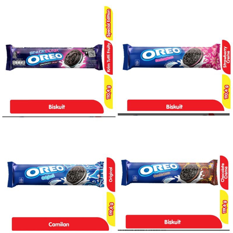 

Oreo Biskuit 123,5gr/133gr Biskuit Oreo Termurah Oreo SW Termurah Oreo Terlaris Oreo Roll Oreo Sandwich Roll