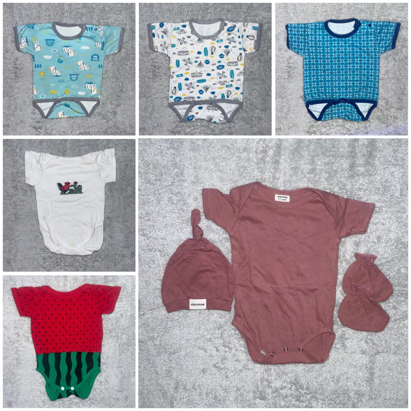 Perlengkapan Anak dan Bayi Bedong Instan Jumpsuit Sleepsuit Celana Baju Kaos Dalam Pampers Kain Prel