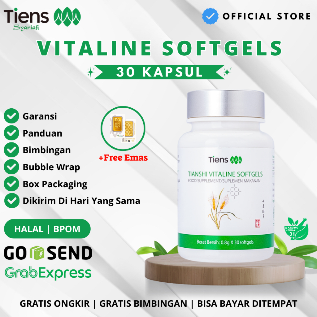 TIANSHI VITALINE SOFTGEL SOFTGELS TIENS ORIGINAL ORI 100% ISI 30 KAPSUL TIENSI TIANSI TIEN THIANSI T