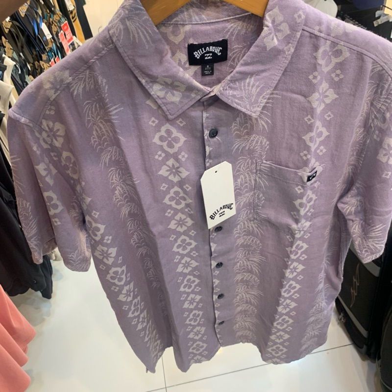 Kemeja Pria Billabong Original Sundays Jacquard Purple New