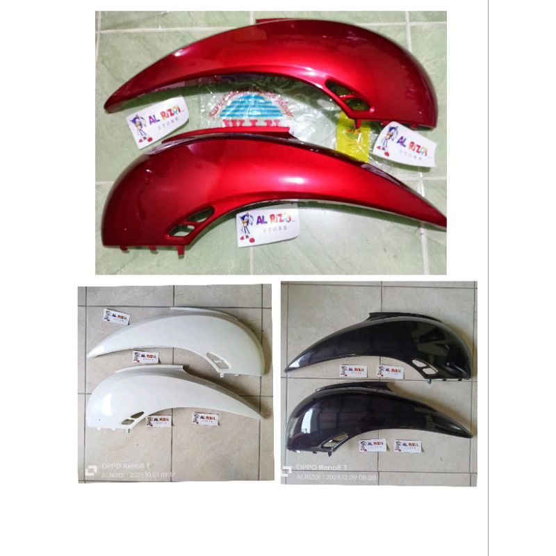 merek WIN/VR cover body belakang scoopy old karbu putih harga sepasang