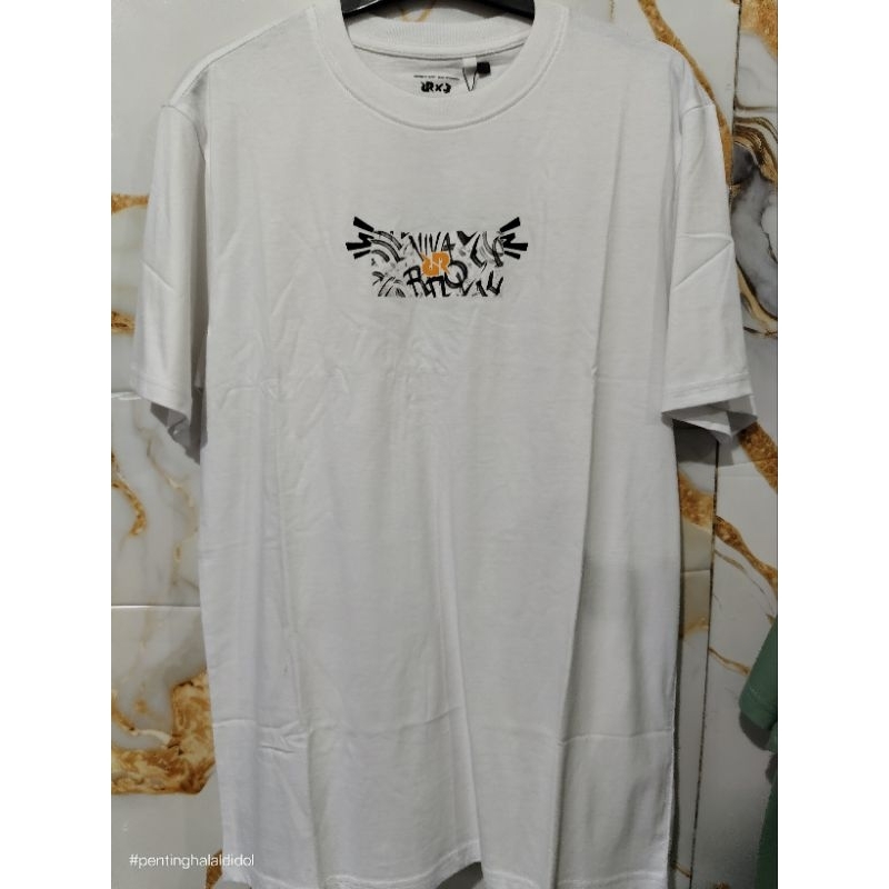 (BARU) Kaos TShirt 3second x RRQ viva rrq White Size M Original
