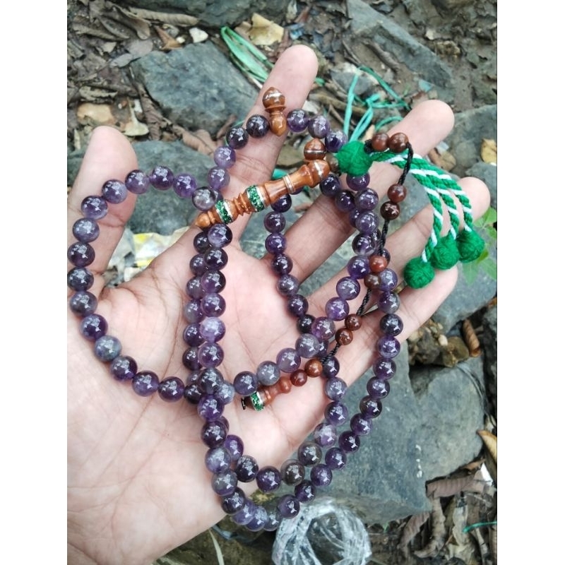 tasbih batu kecubung kombisani