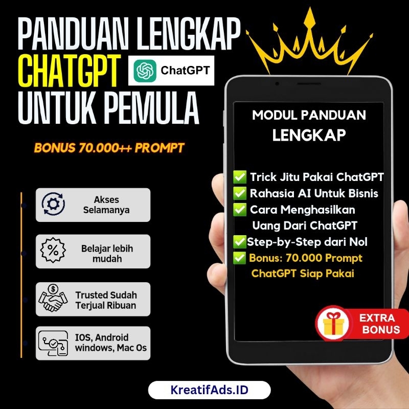 Panduan Lengkap ChatGPT untuk Pemula - ChatGPT Mastery Bonus Prompt