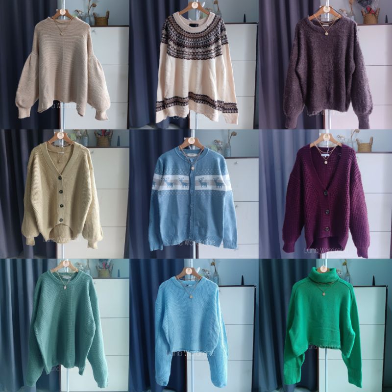 RAJUT PREMIUM BRAND ZARA, UNIQLO, H&M | Luna Wardrobe