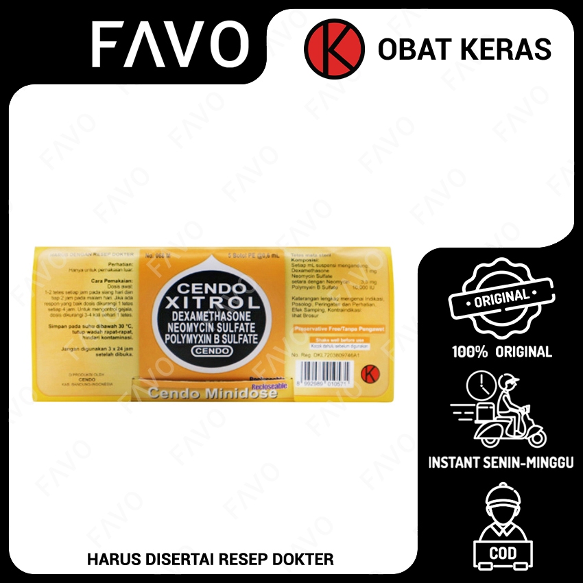 Cendo Xytrol Minidose 0.6 mL Obat Tetes Mata - 5 Tube
