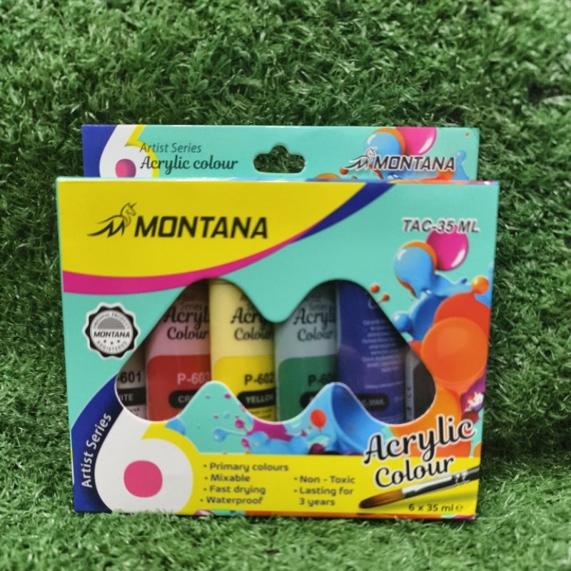 

cat Acrylic/akrilik 6warna MONTANA/TAC-35ml