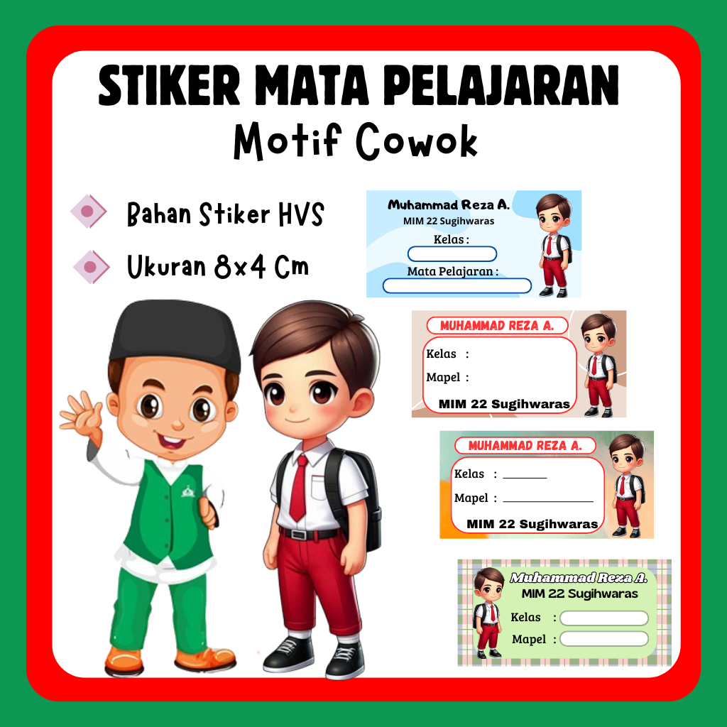 

DESAIN TERBARU STIKER MATA PELAJARAN CUSTOM MOTID COWOK