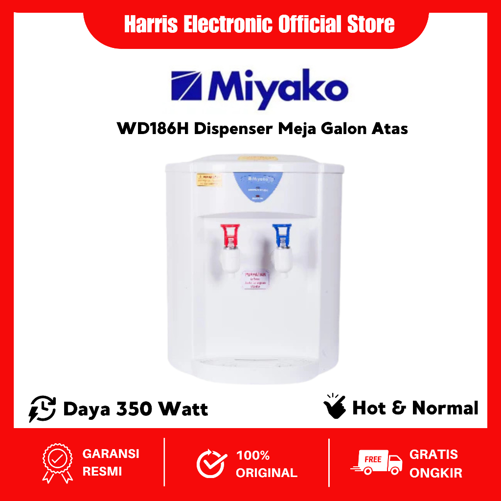 DISPENSER MIYAKO WD-186H / DISPENSER MIYAKO 186H /Dispenser Miyako Hot & Normal WD 186H