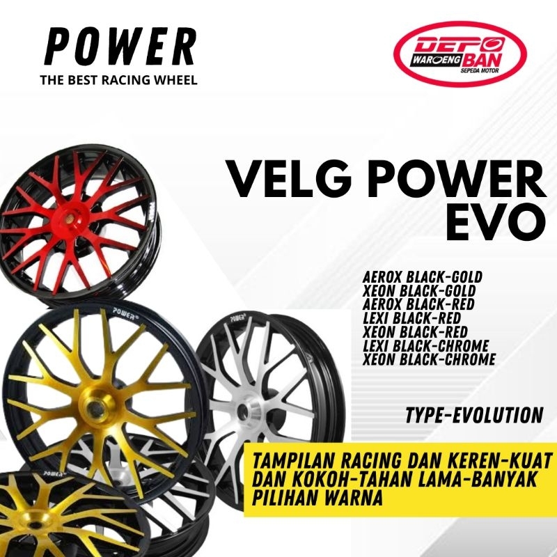 OBRAL PRODUK VELG RACING EVO POWER ORIGINAL NEW