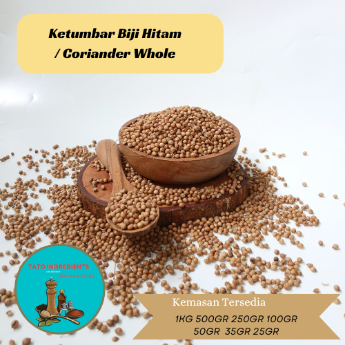 

Ketumbar biji hitam 1kg / coriander whole