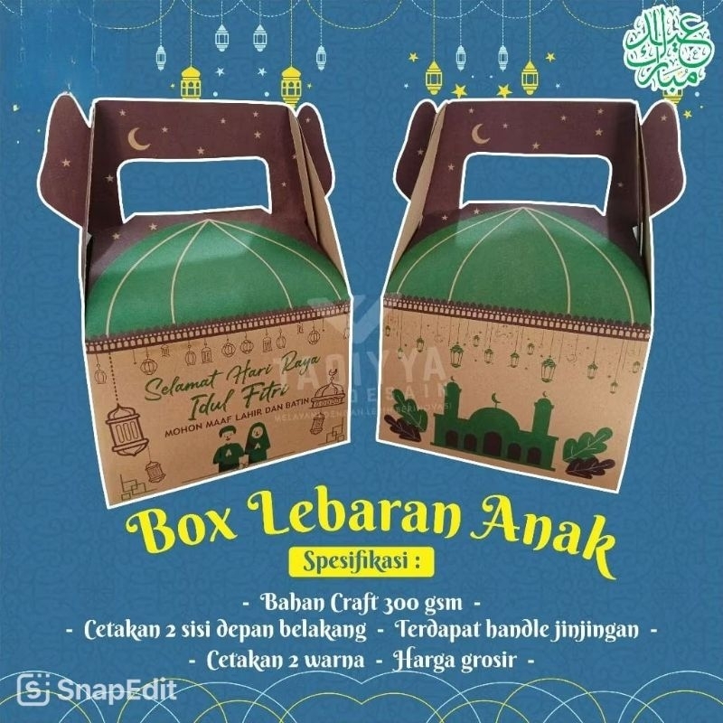 

Box Lebaran / Box Lebaran Anak / Box Lebaran / Box Hampers Idul Fitri / Snack Box Anak