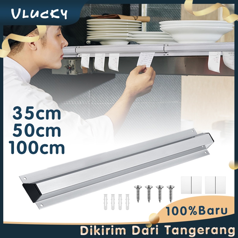 

Receipt Holder Restaurant Bill Receipt Check Holder 35CM/50CM/100CM Magnetic Penjepit Tunggal