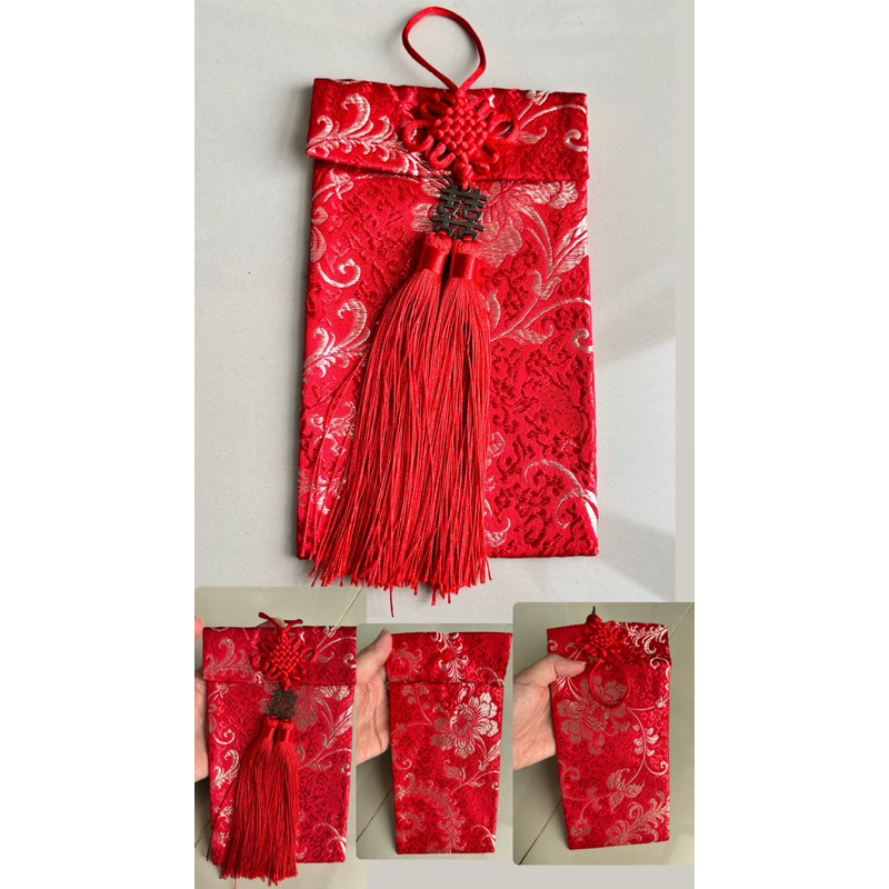 

Angpao Wedding Angpao Sangjit Kain Angpao Motif Embos / Angpao Imlek Kain Tebal