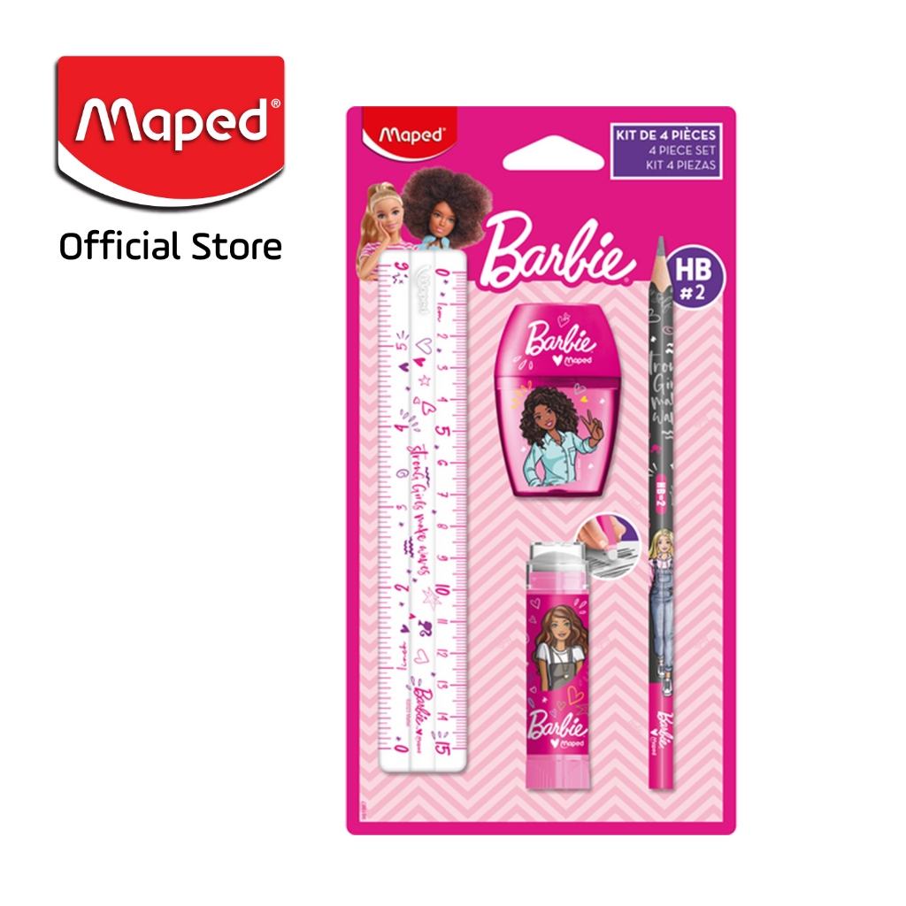 

Maped Mini Stationery Set Barbie – Set Alat Tulis Mini Tema Barbie