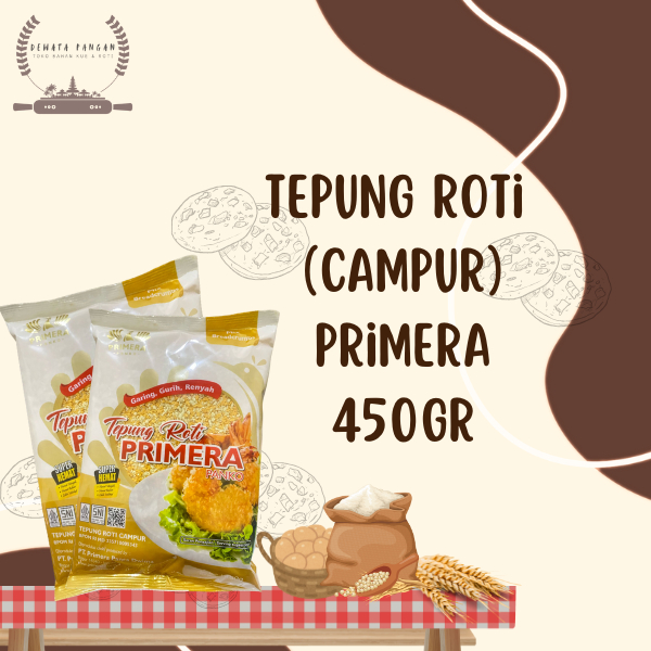 

Tepung Roti Primera Panko Campur Kemasan 450gr