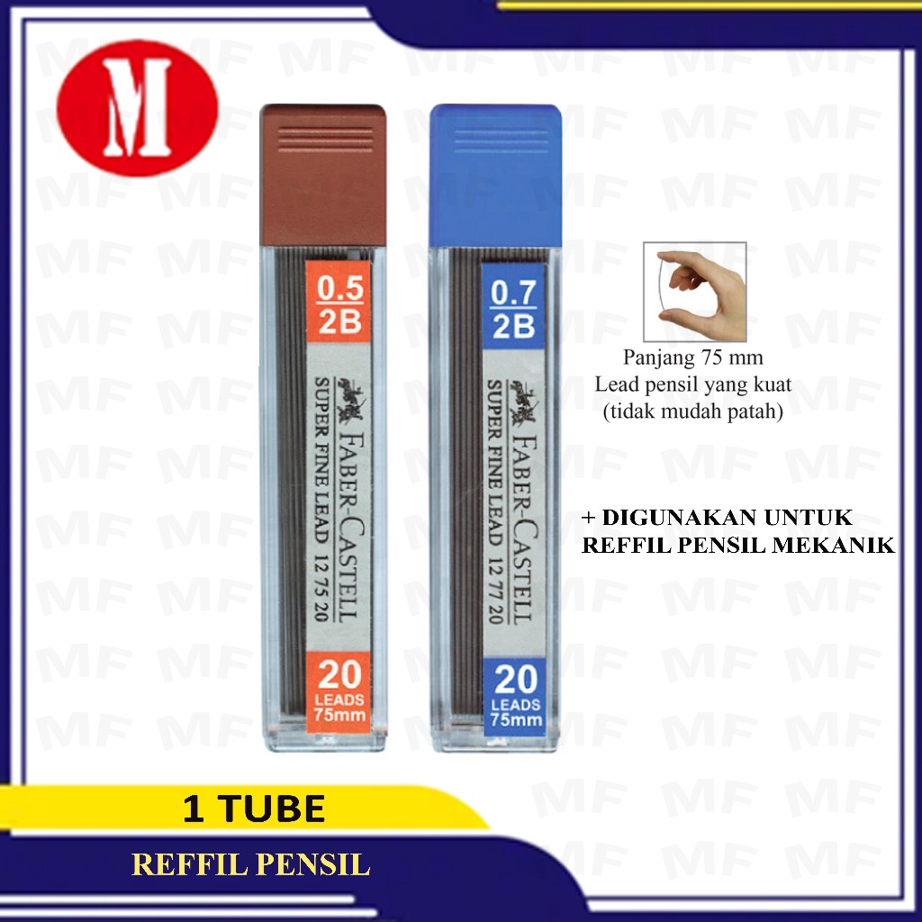 

Refill Pensil Mekanik Faber Castell 2B 0,5 & 0,7