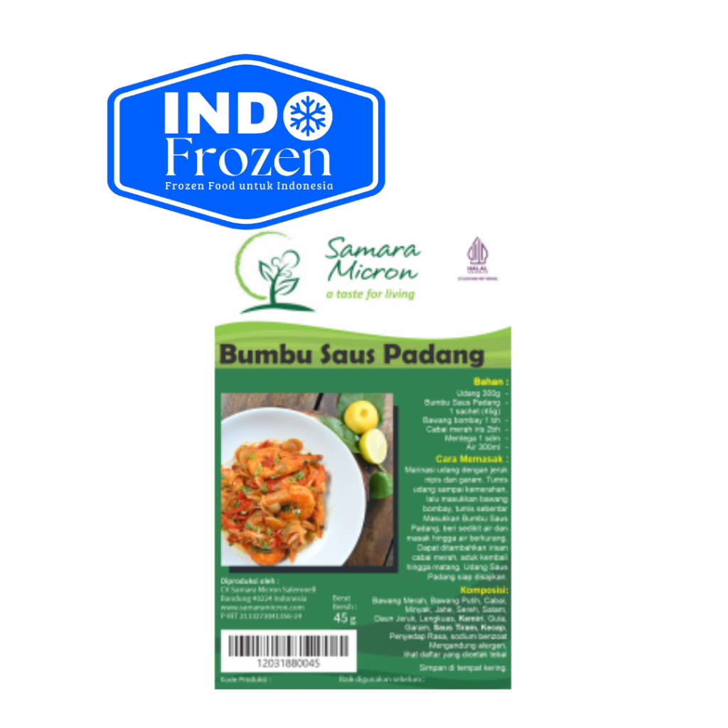 

MICRON BUMBU SAUS PADANG 45GR/ BUMBU MASAK INSTAN