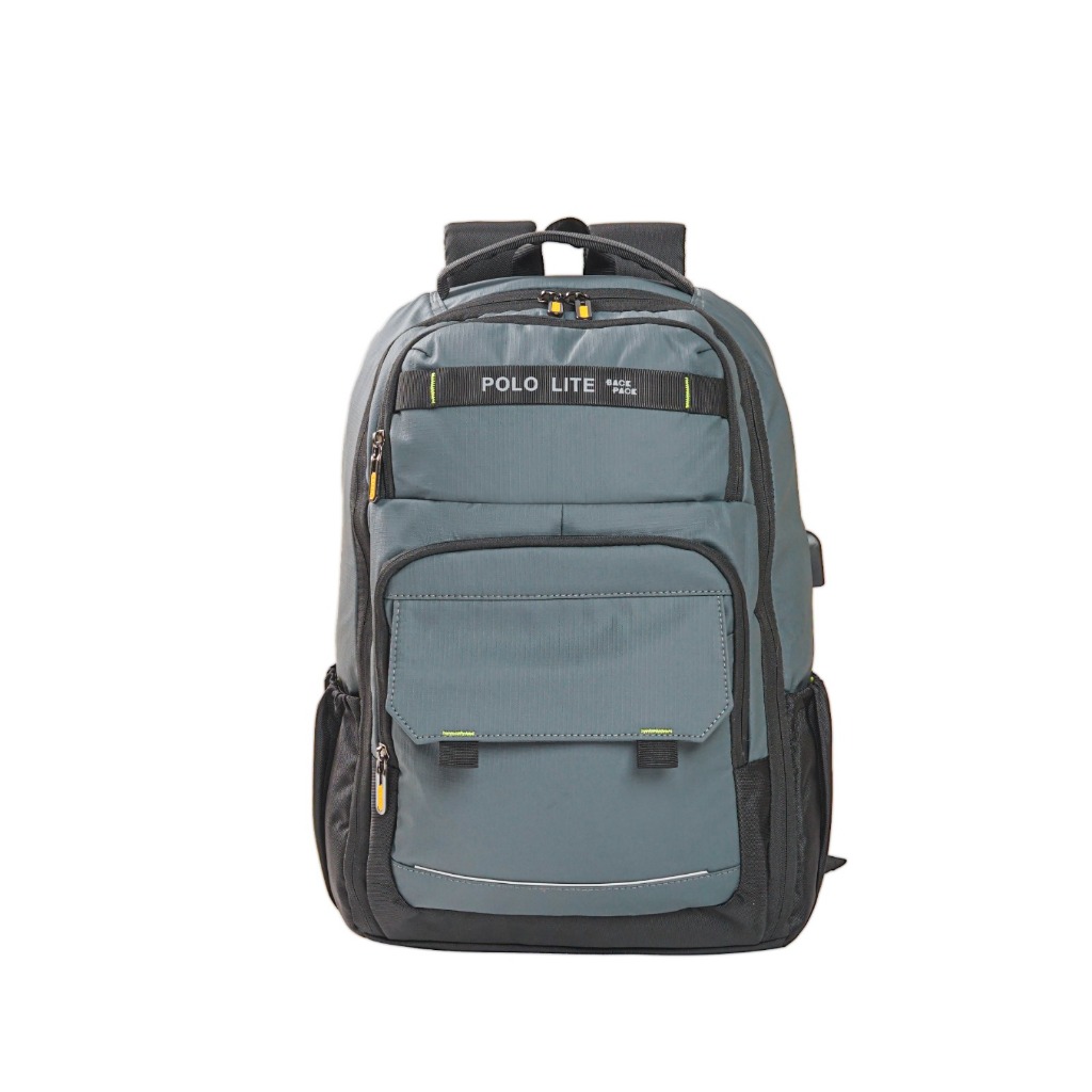 POLO LITE - Tas Ransel Laptop Polo Lite #82065 Tas Backpack Anti Air Tas Punggung Pria Multifungsi