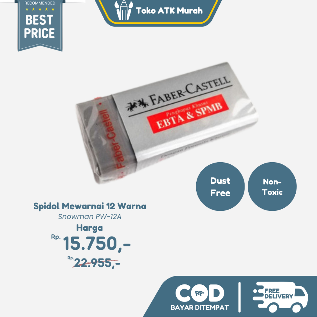 

Penghapus Pensil Faber-Castell EBTA & SPMB (#187168)