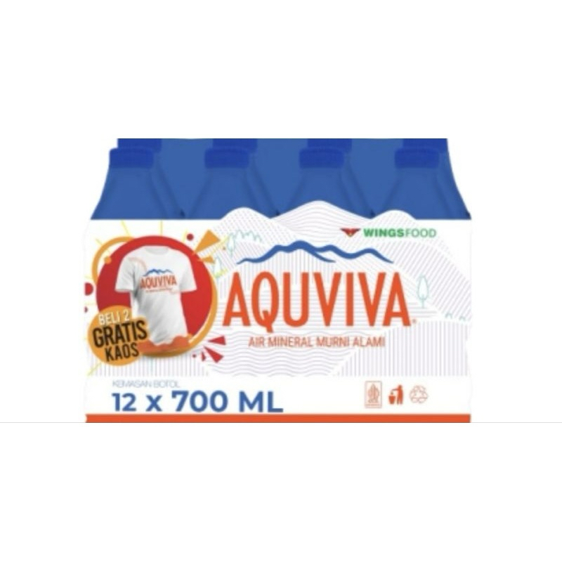 

AQUVIVA Air Mineral 700ml isi 12 Botol