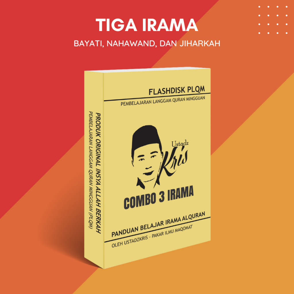 FLASHDISK PLQM PANDUAN BELAJAR IRAMA ALQURAN (3 IN 1) IRAMA BAYATI NAHAWAND JIHARKAH DALAM 1 FLASHDI