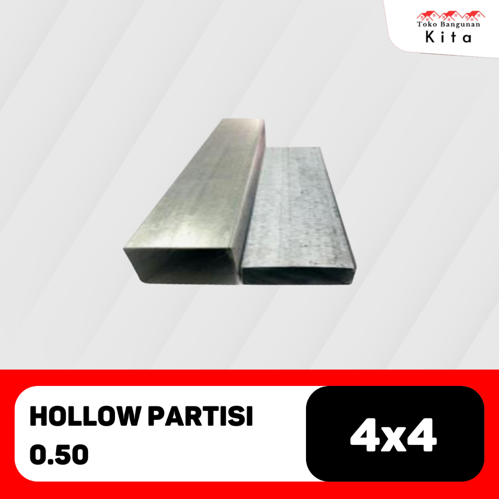 Besi hollow  Tebal 0.50 4x4