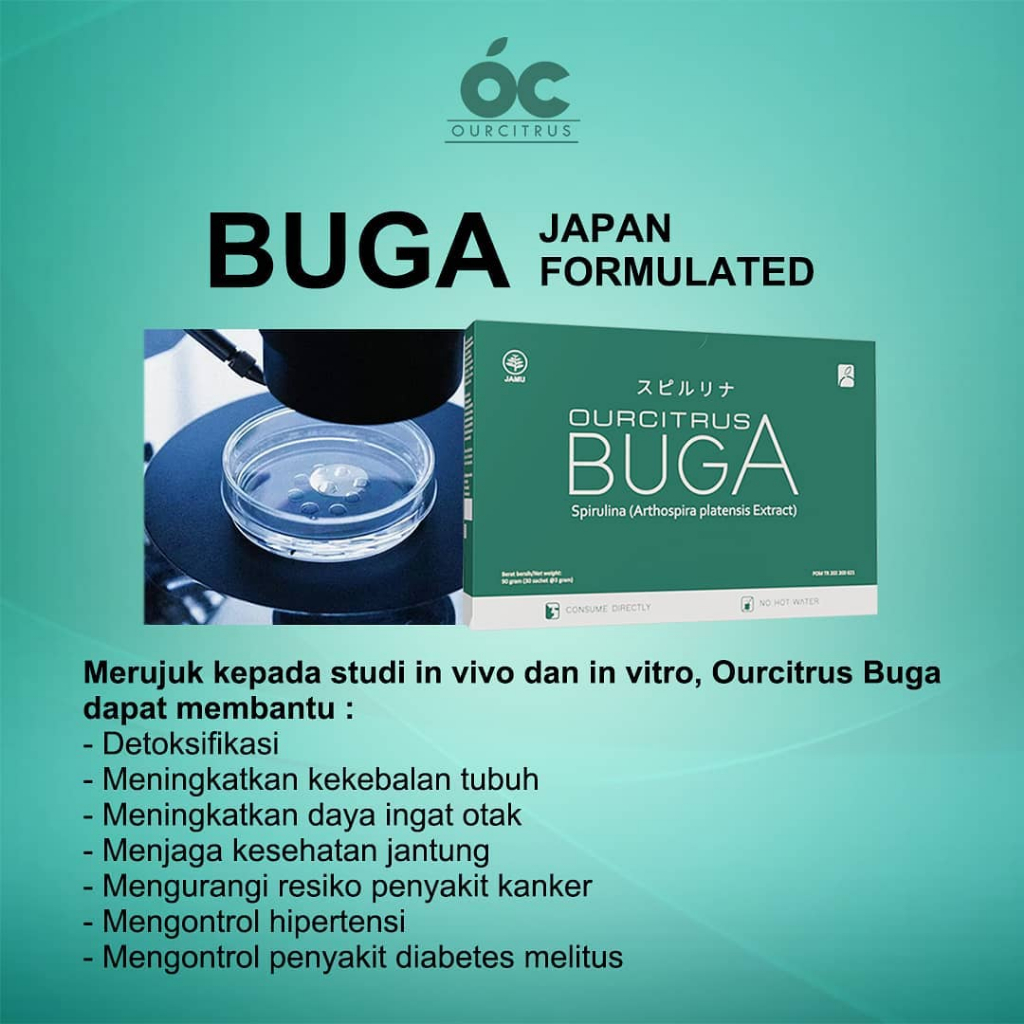 BUGA OURCITRUS Minuman Suplemen Stem Sel Meningkatkan Kualitas Imun & Anti Aging Japanes Formulated