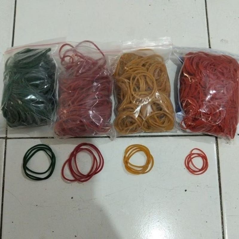 

karet ikat sayur hijau merah kuning isi +/-80gram