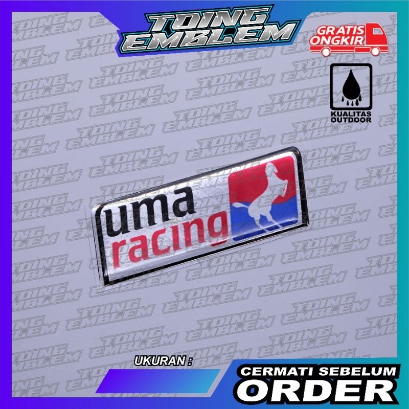 emblem logo Uma racing/ emblem timbul Umar racing/ stiker Uma racing/ stiker logo Uma racing