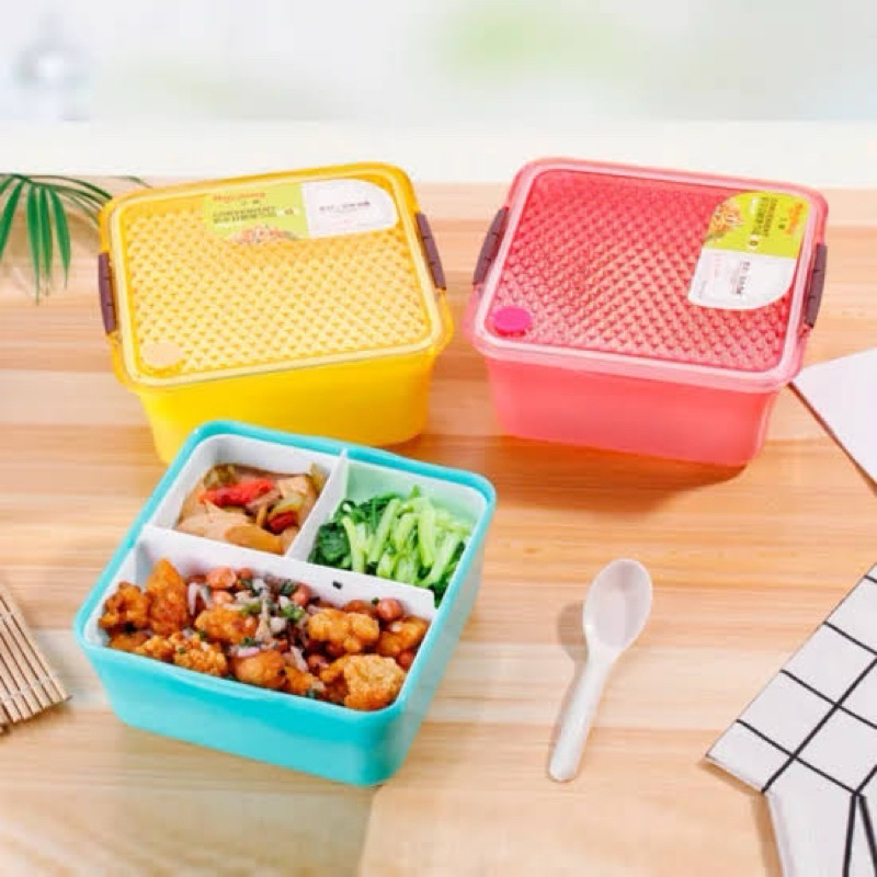 Kubox Lunch Box Set Kotak Bekal Makan kotak makan Anti Tumpah