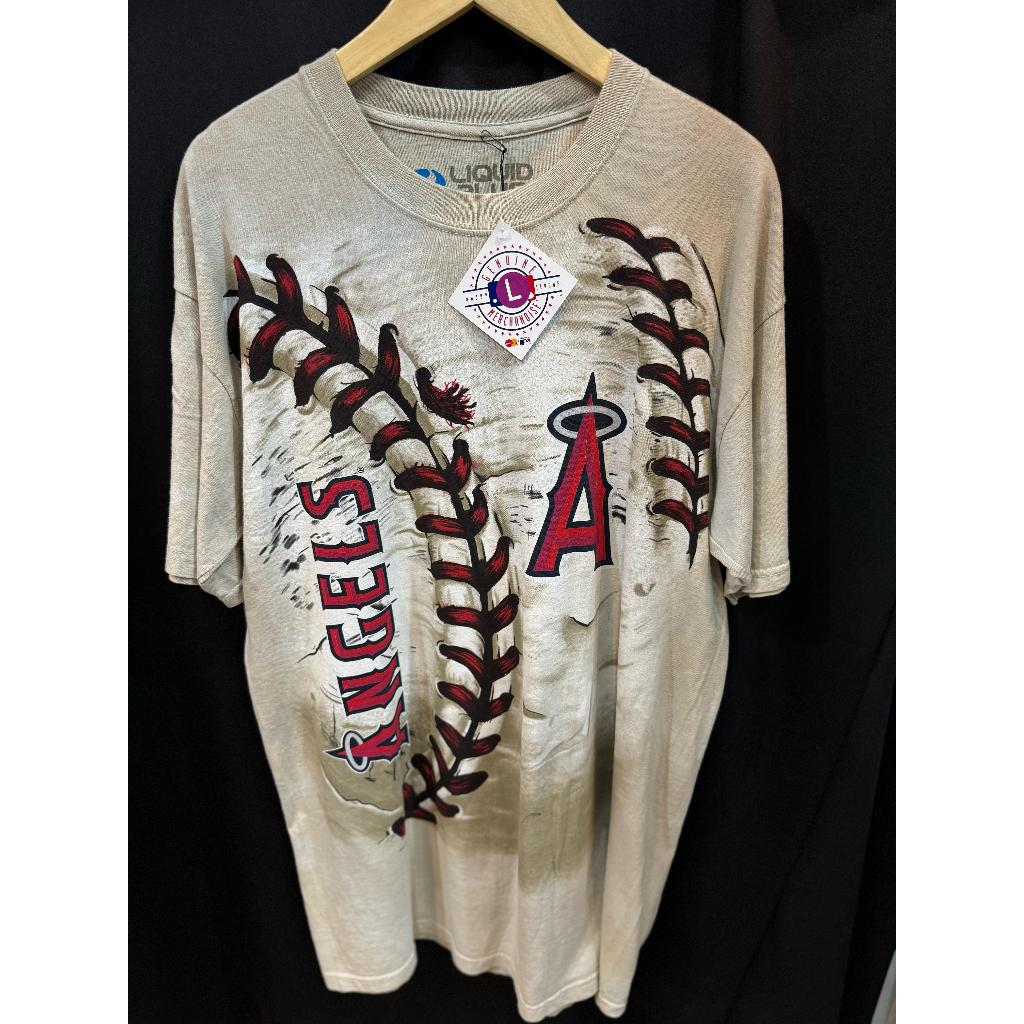 T Shirt Official MLB LA ANGELS HARDBALL Liquid blue