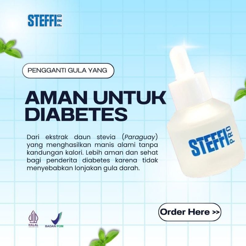 

Steffi Pengganti Gula Pemanis Alami Sehat BPOM Halal