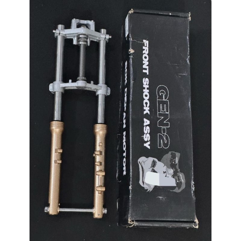Skok Depan Ninja GEN-2 Gorilla Skok Sett Botom GOLD As Chrome Model Ninja RR PNP Honda CB GL MP TIGE