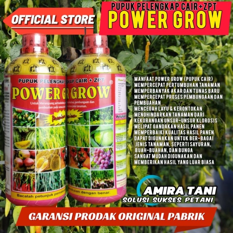 Pupuk daun power grow 1 liter Menyuburkan tanaman