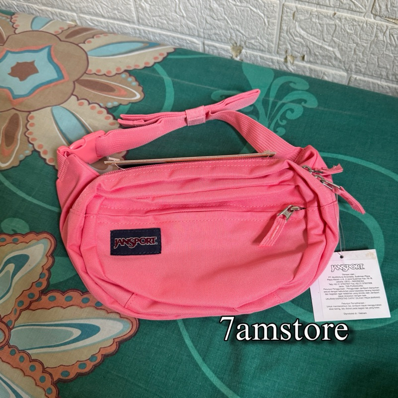 Jansport Tas Pinggang Waistbag Waist Bag Fifth Avenue Strawberry Pink Original