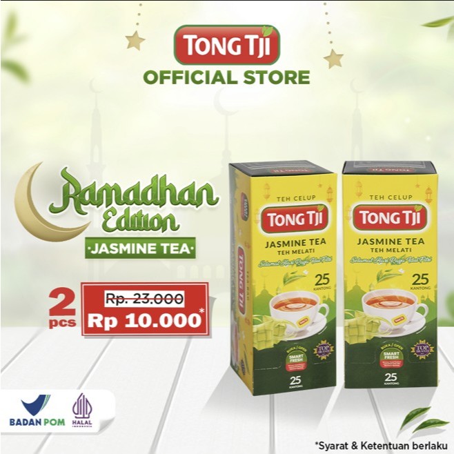 

Spesial Promo Lebaran Bundling 2 pcs Tong Tji non Amplop Jasmine Tea (Celup)