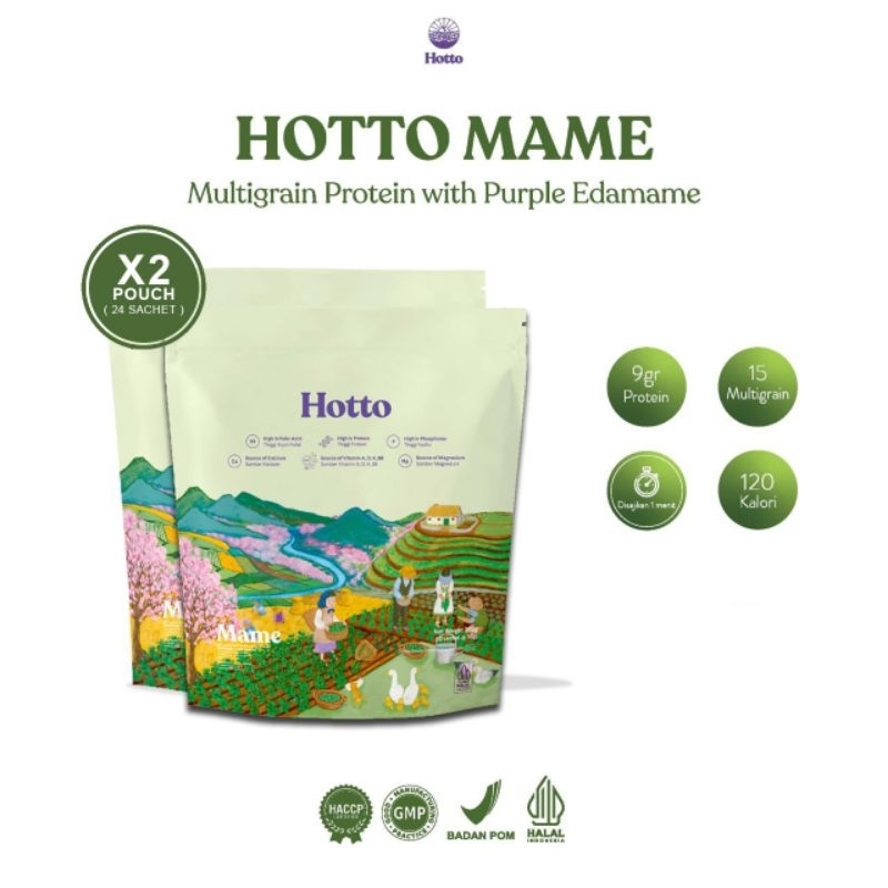 

BUNDLING 2 POUCH HOTTO MAME (Hotto Edamame) Tinggi Protein dan Tinggi Serat (24 Sachet)