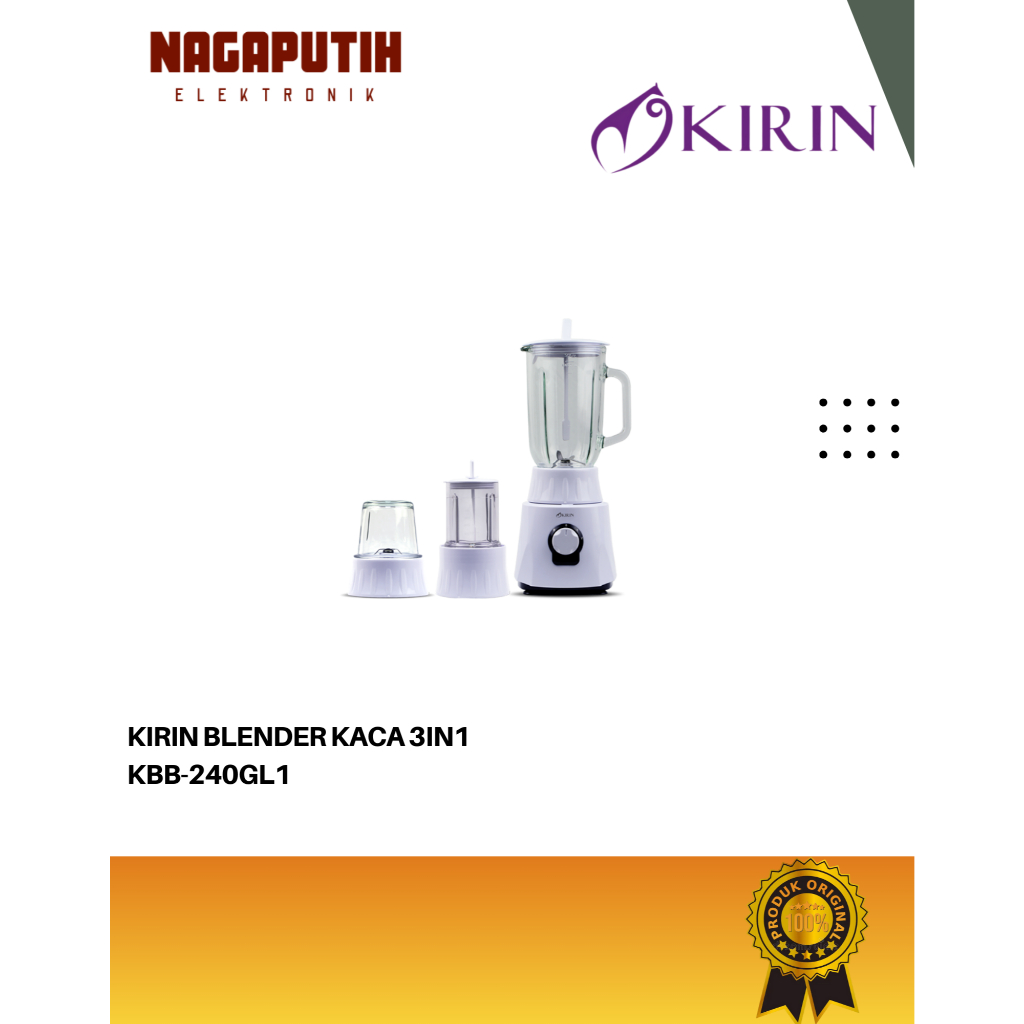 KIRIN BLENDER KACA 1 Liter KBB-240GL1