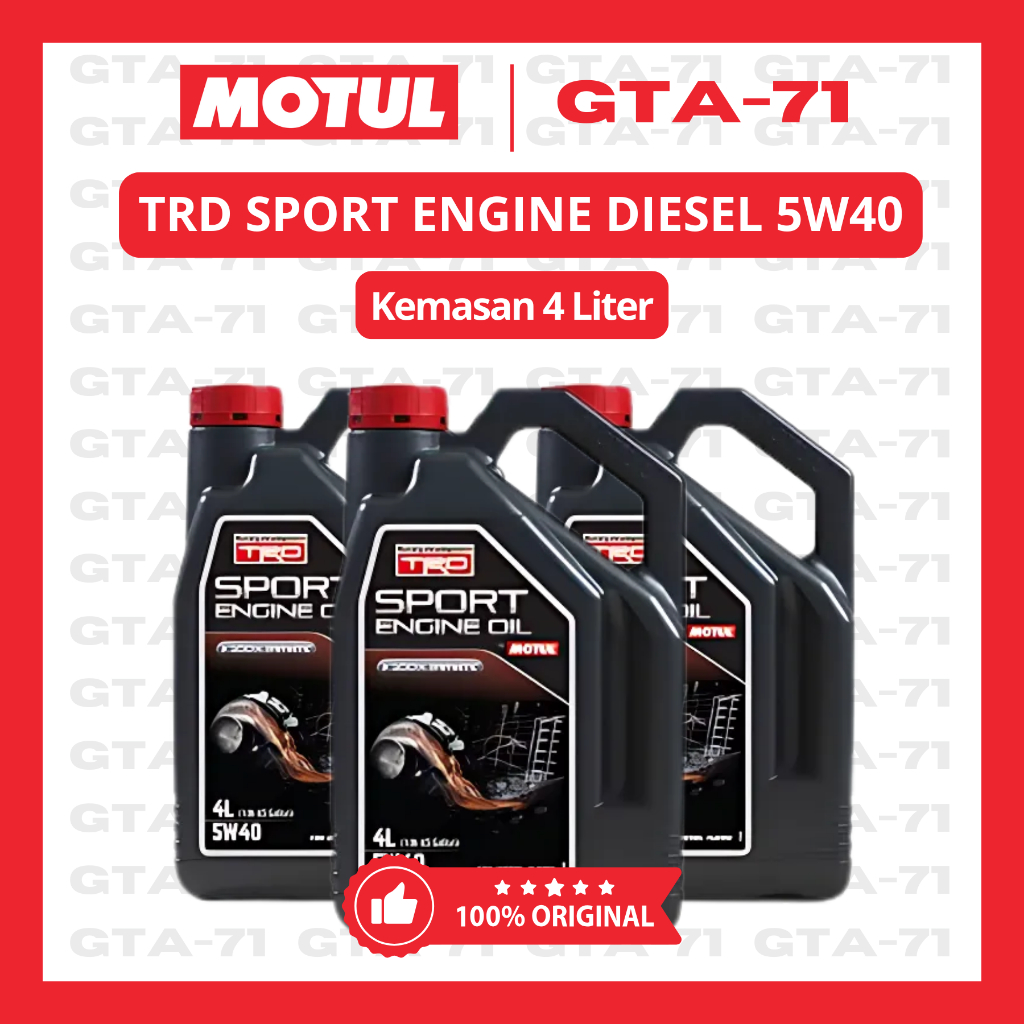 MOTUL TRD SPORT ENGINE DIESEL 5W40 OLI MESIN UNTUK MOBIL DIESEL