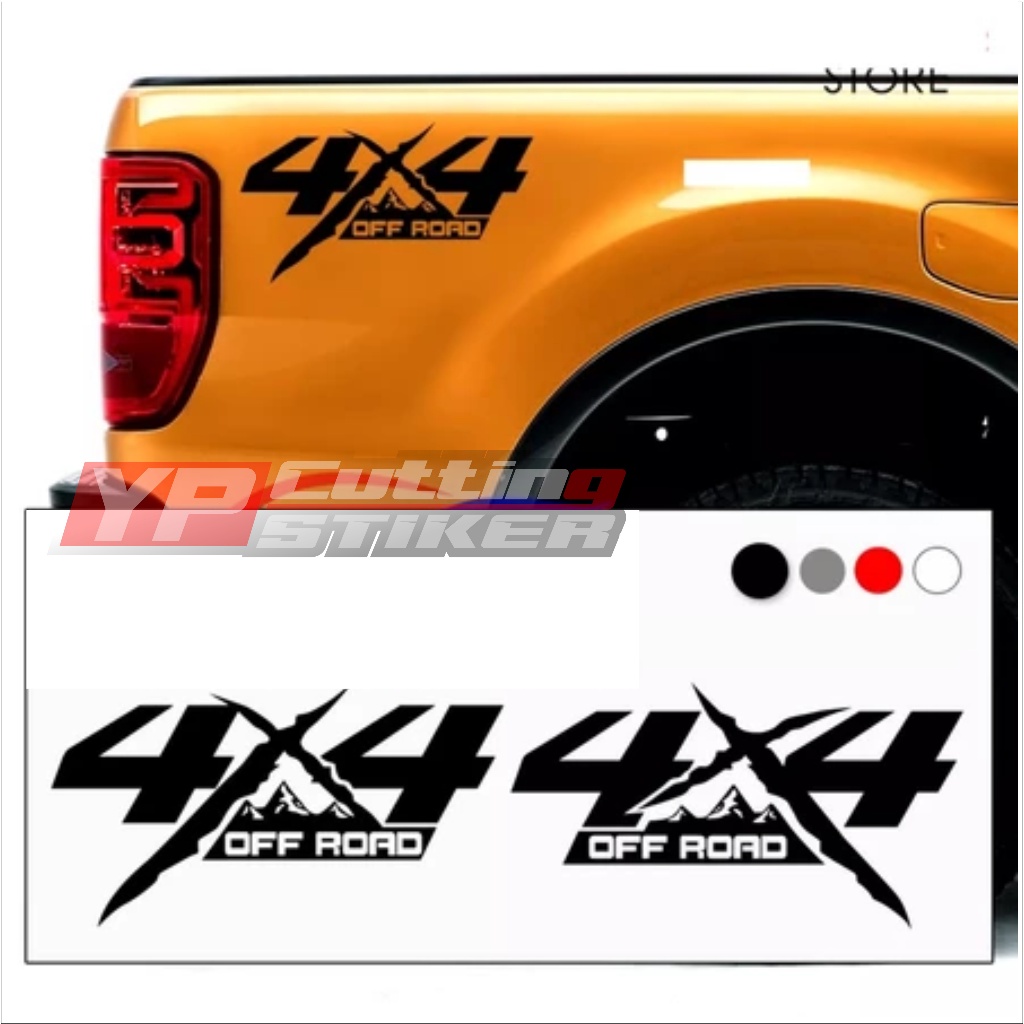 Sticker bak belakang mobil triton hilux navara athlete dll stiker bak mobil triton 4x4 hilux 4x4 nav