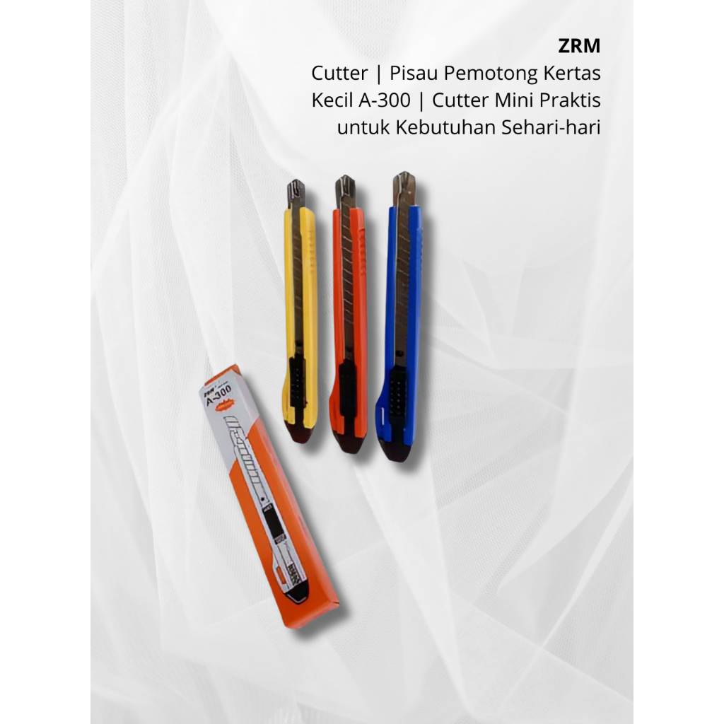 

ZRM Cutter | Pisau Pemotong kertas Kecil A-300