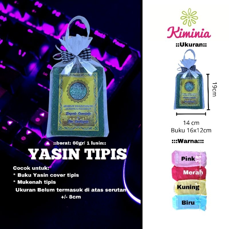 Kantong Tile Yasin isi 12biji, Sarung Tile, Tas Tile Yasin Murah