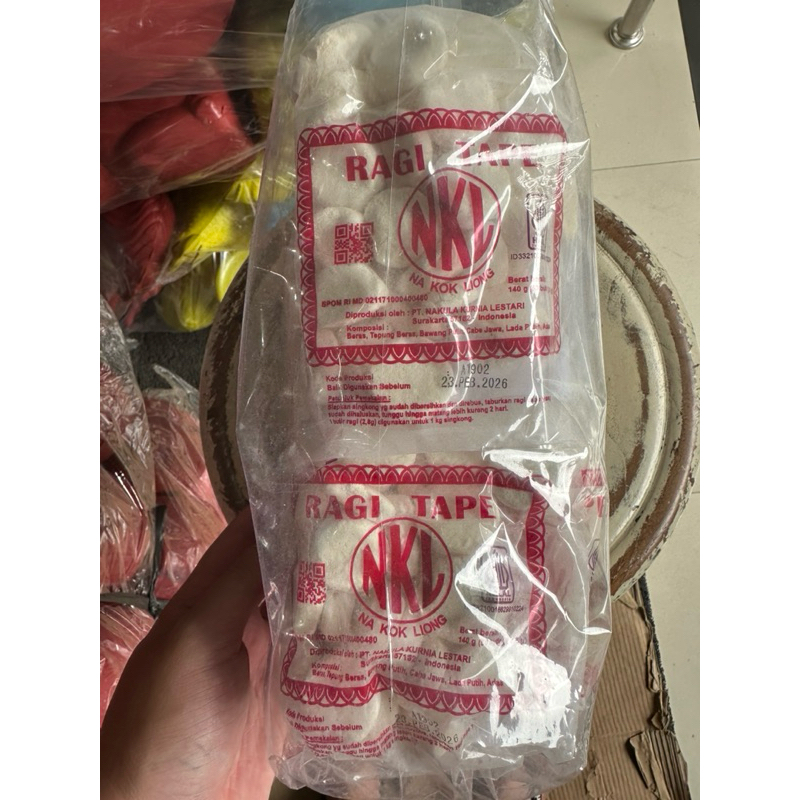 

RAGI TAPE NKL 1 BAL ISI 10 BUNGKUS