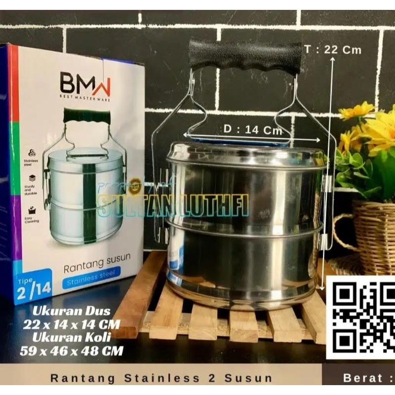 rantang stainless susun 2