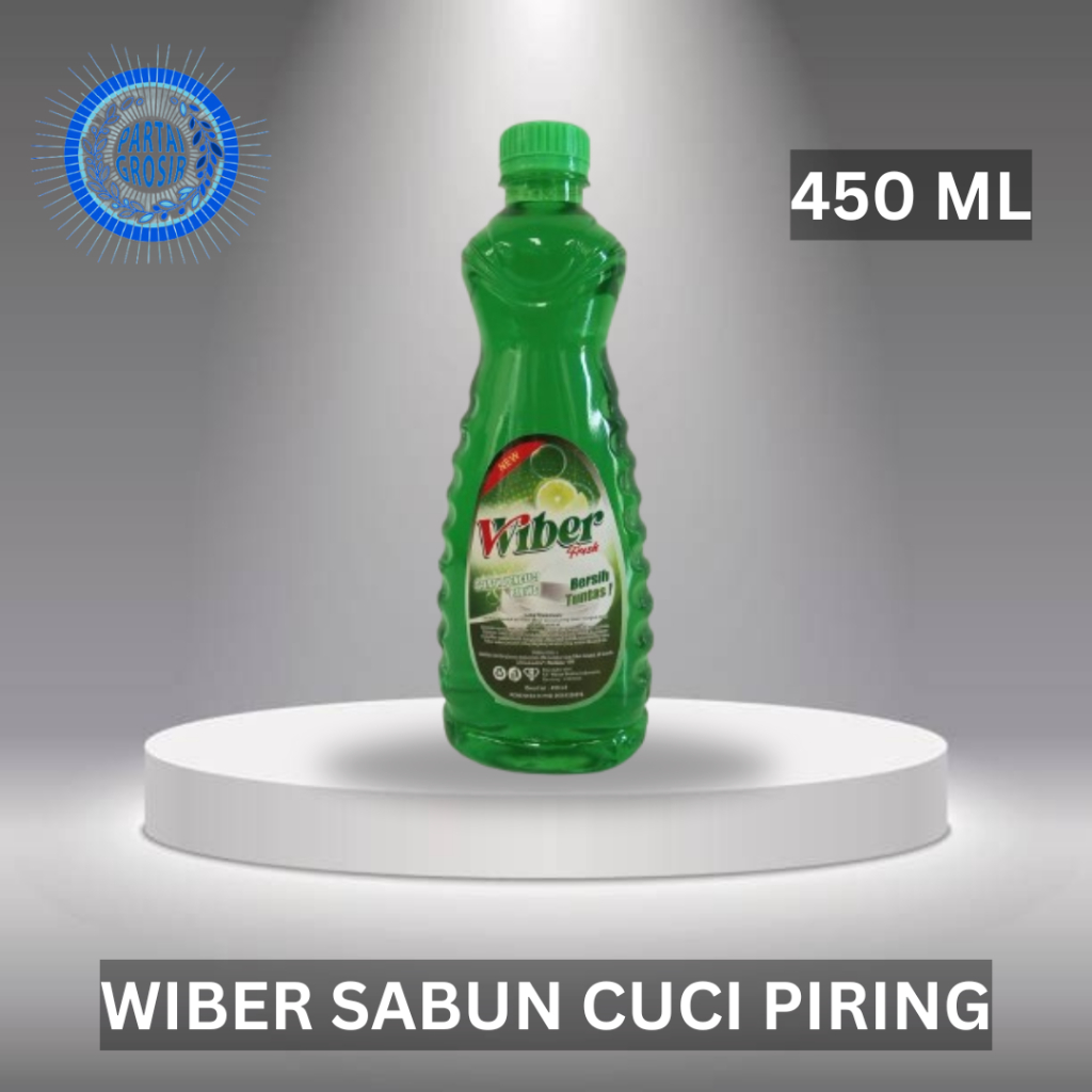 SABUN PEMBERSIH CUCI PIRING , CUCI BAJU , PEWANGI BAJU KEMASAN EKONOMIS 450ML WIBER FRESH